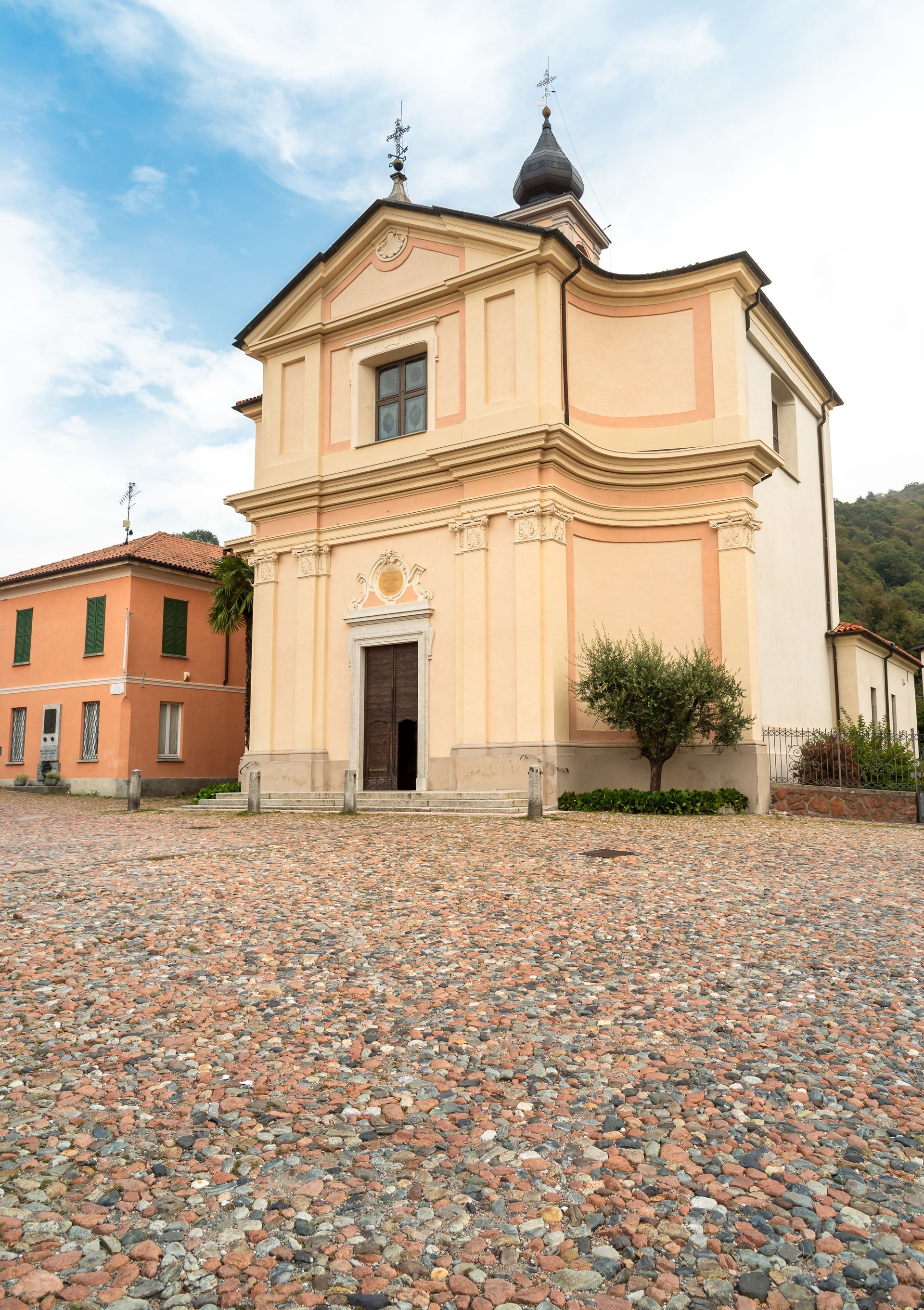 Church of Saints Peter and Paul in Brinzio village, province of Varese, Italy